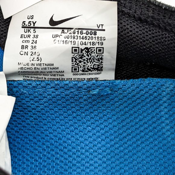 Nike Unisex Vapormax GS Pink Blast Running Walking Sneakers size 5.5Y W7 - Picture 8 of 11